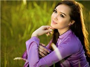 Bóng đá anh, ngoại hạng anh, lịch thi đấu euro 2012, Thúy Vy Victoria duyên dáng với áo dài tím 